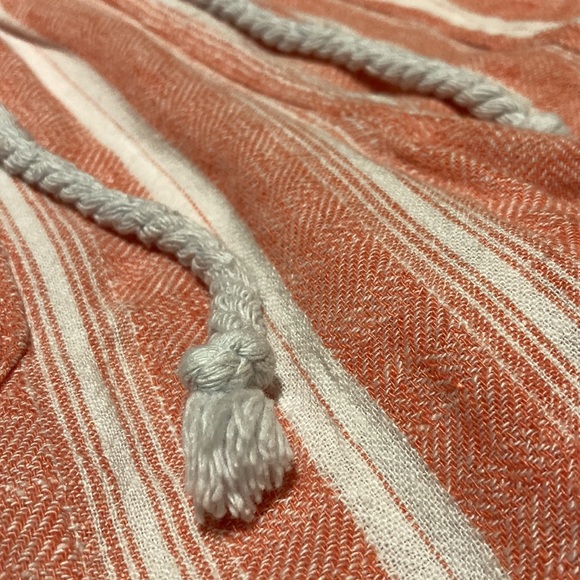 Women’s Indigo Rein Striped Peach White Loungewear Drawstring Pants Size Small - Picture 8 of 12